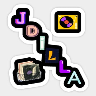 J Dilla Tee Sticker